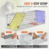Portable Folding Live Animal Cage Trap with Handle